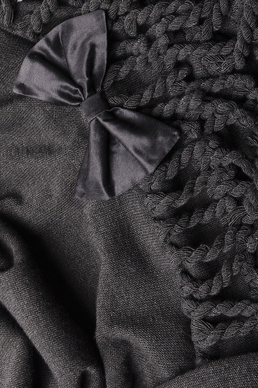 Wool and angora-blend midi dress Elena Perseil image 3
