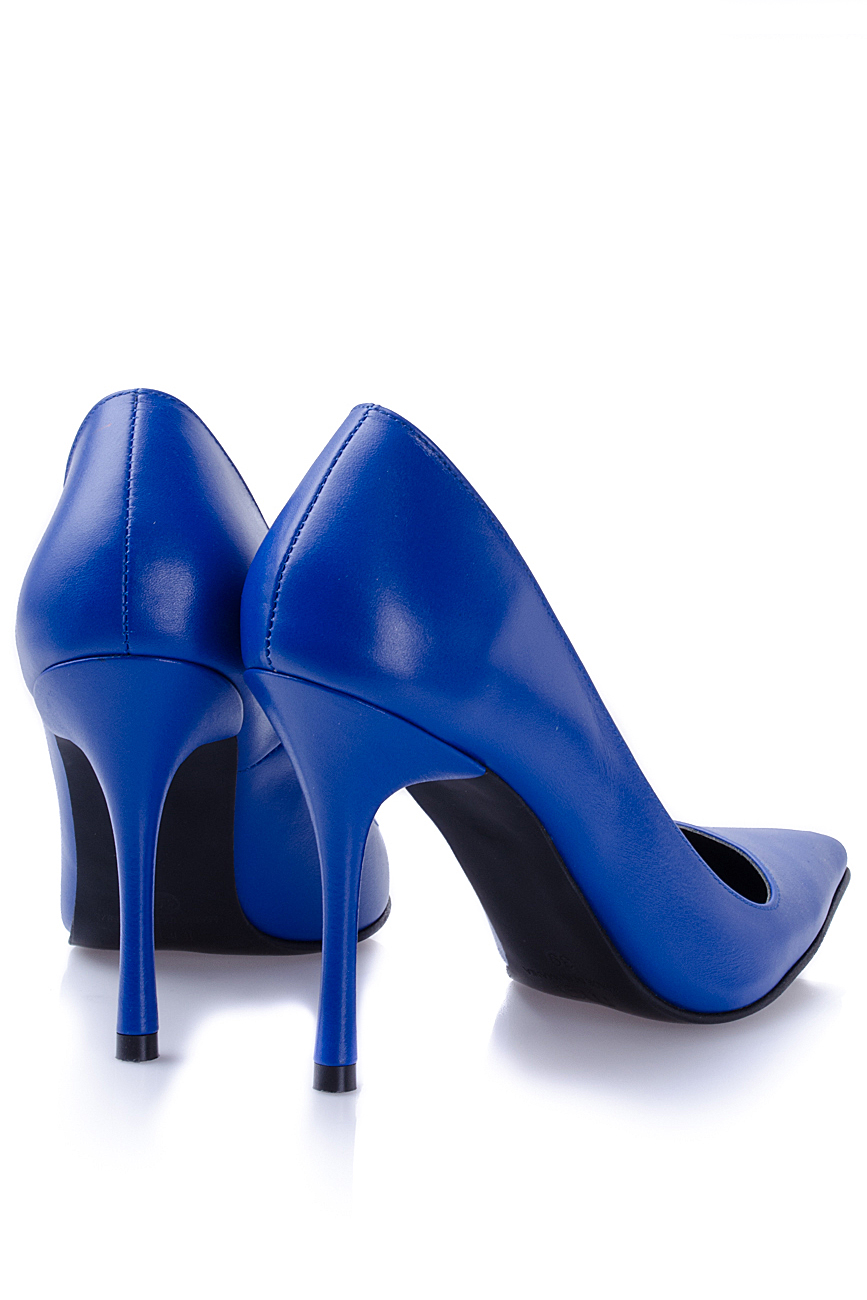 Pantofi piele albastra   Mihaela Glavan  imagine 2