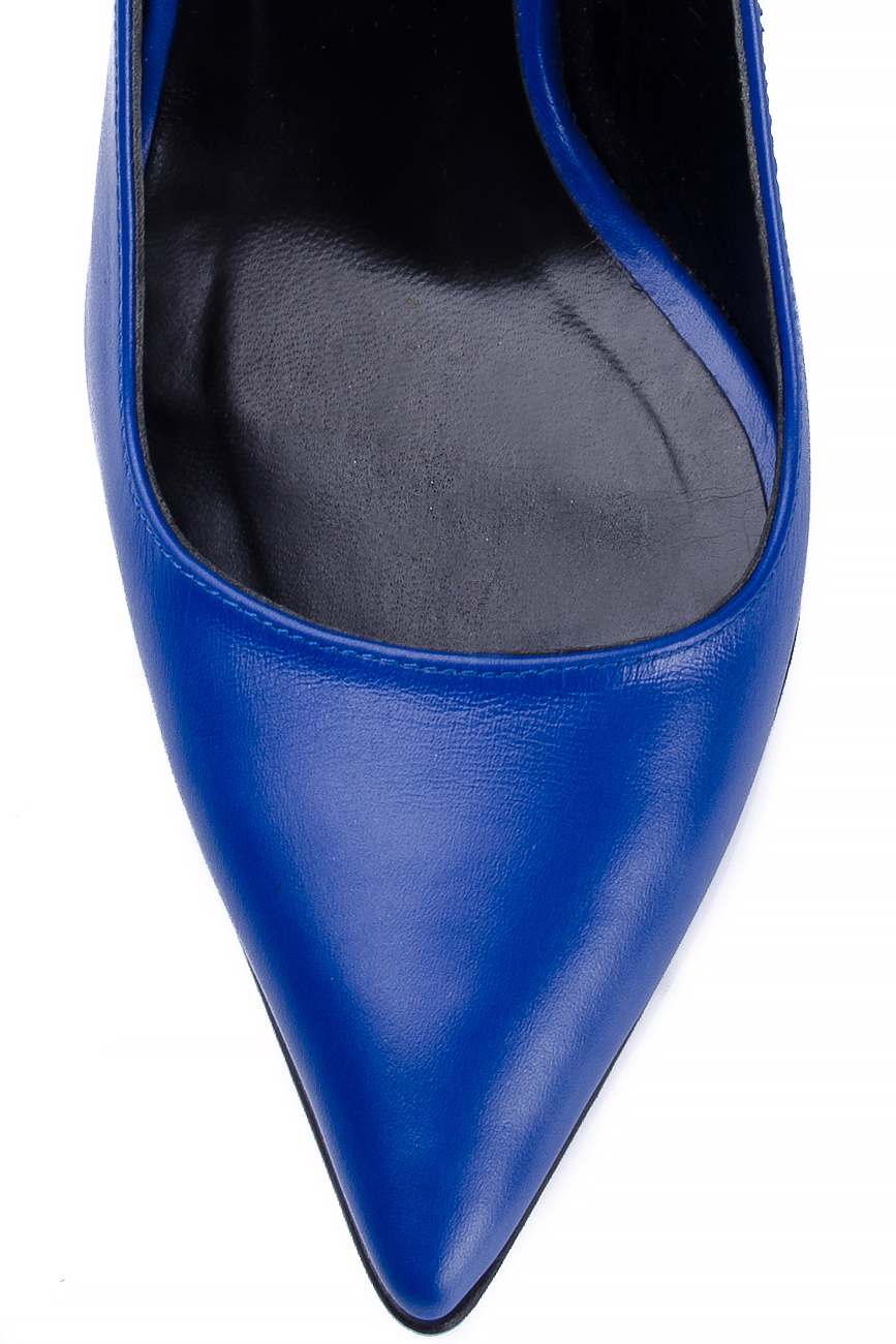 Escarpins en cuir bleu Mihaela Glavan  image 3