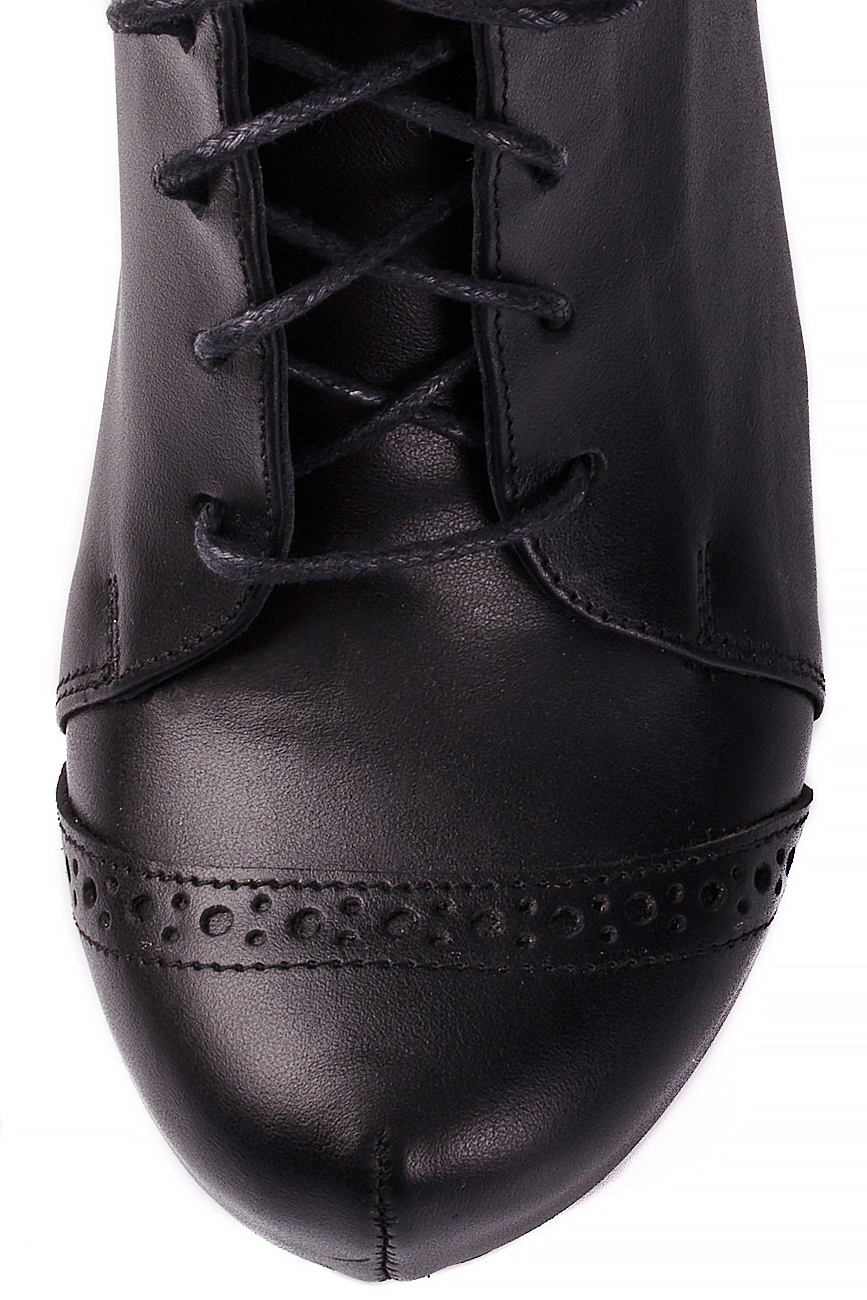 Lace-up leather ankle boots Mihaela Glavan  image 3