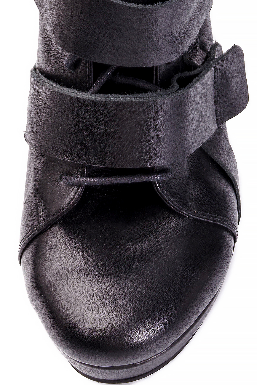 Polished-leather ankle boots Mihaela Glavan  image 3