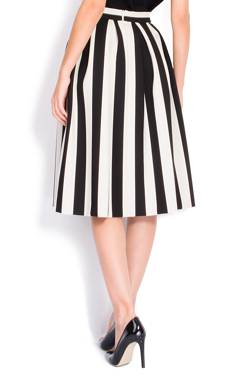 Pleated striped midi skirt Strike a Pose image 2