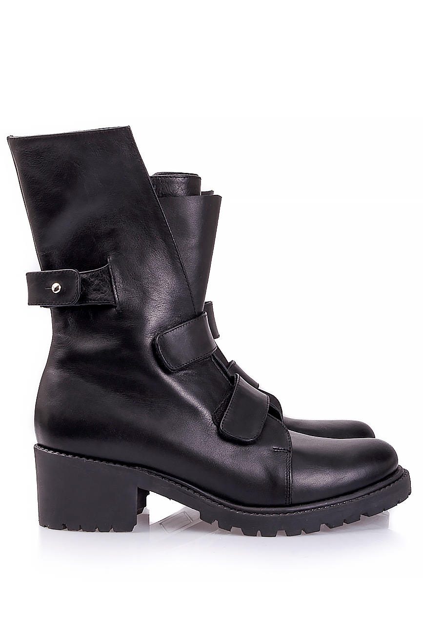  Asymmetric leather boots Mihaela Glavan  image 1