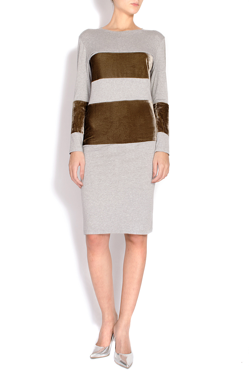 Cotton-knit gray midi dress Rue des Trucs image 0