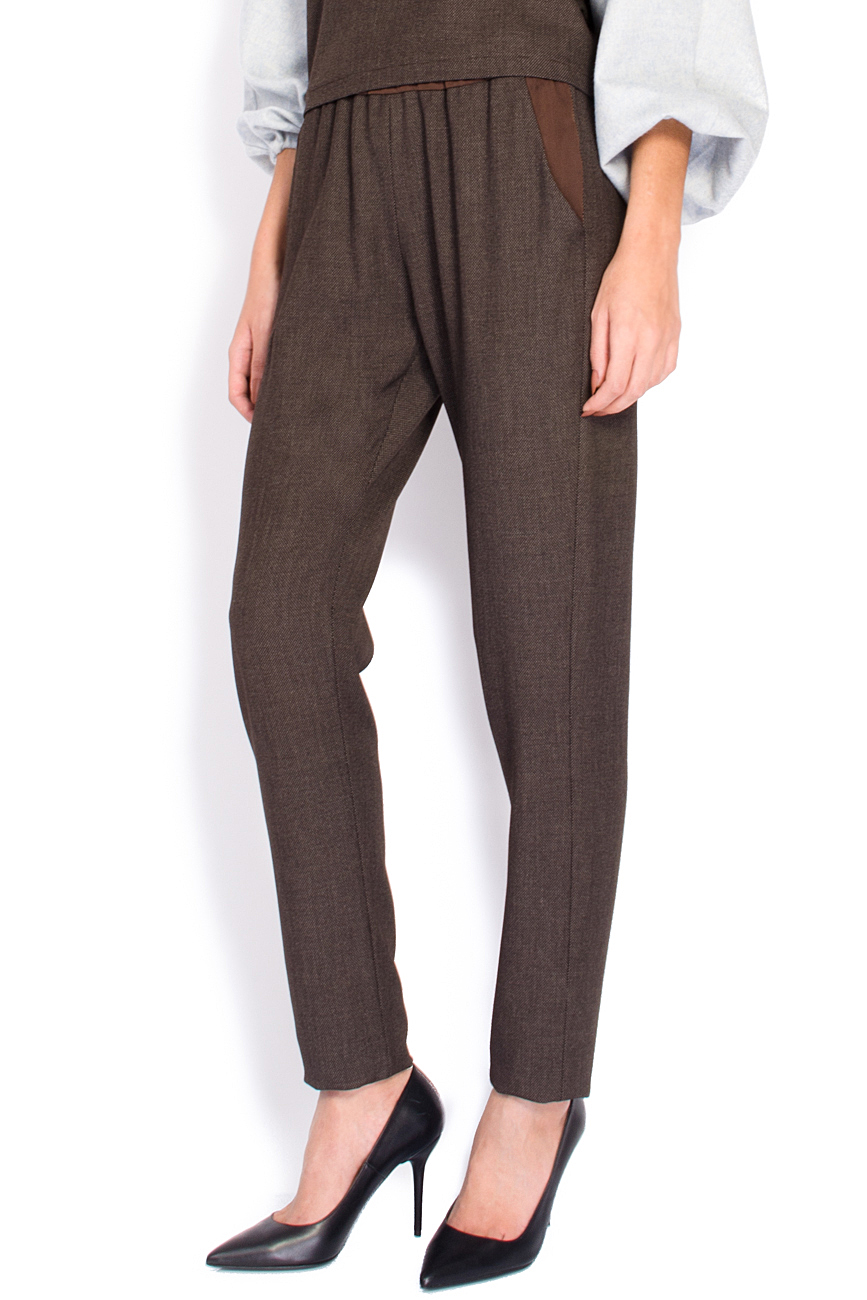 Cropped wool tapered pants Rue des Trucs image 1