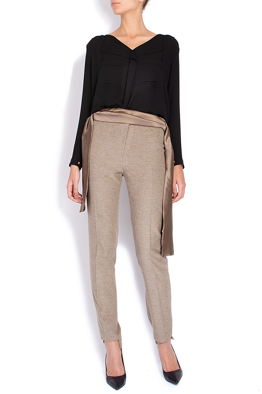 High-rise wool tapered pants Rue des Trucs image 0