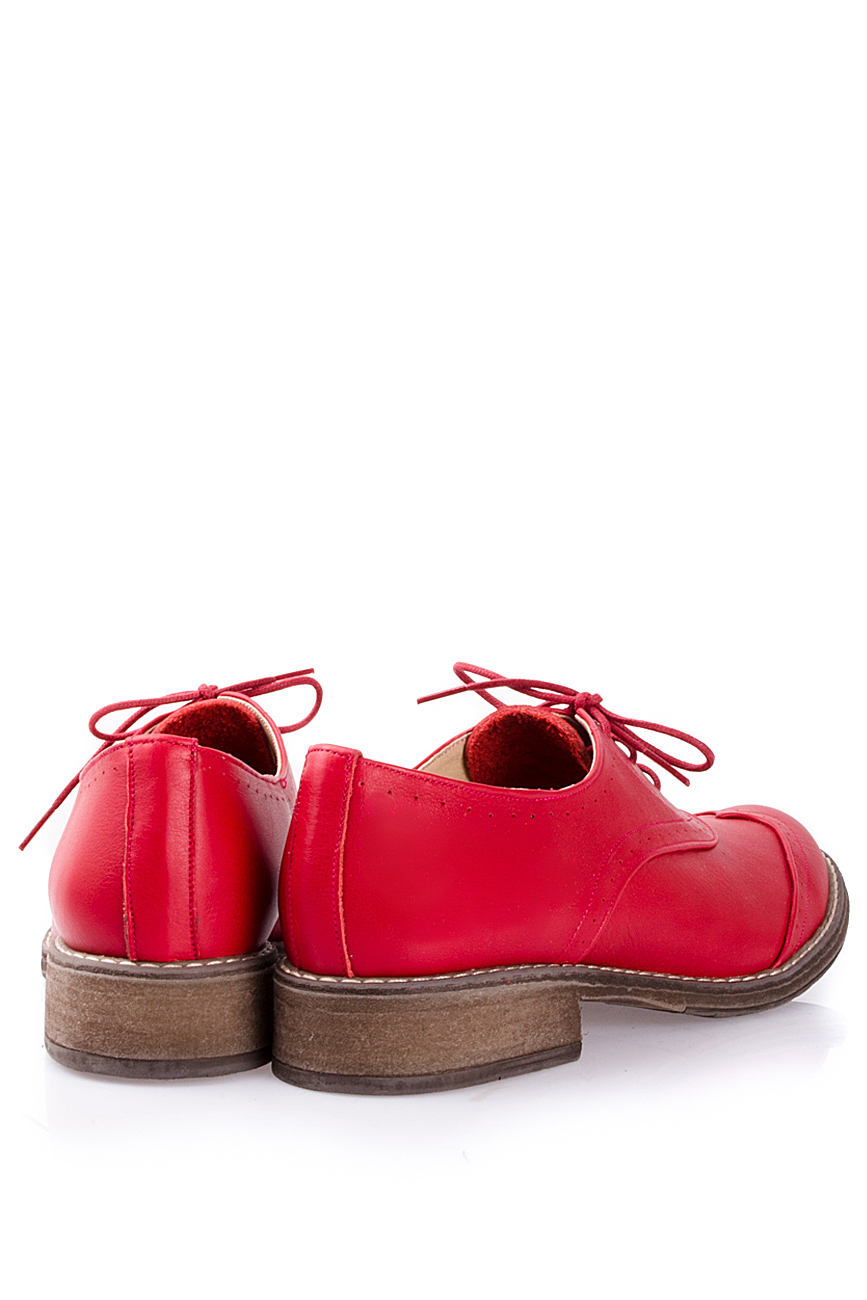 Red leather brogues PassepartouS image 2