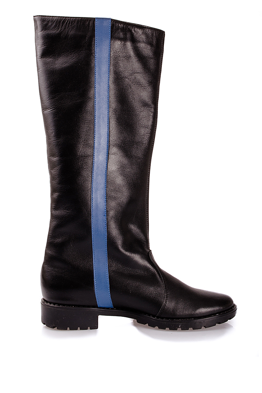 Two-tone leather boots PassepartouS image 0