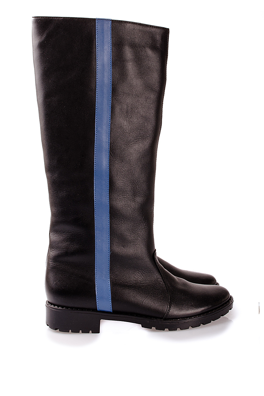 Two-tone leather boots PassepartouS image 1
