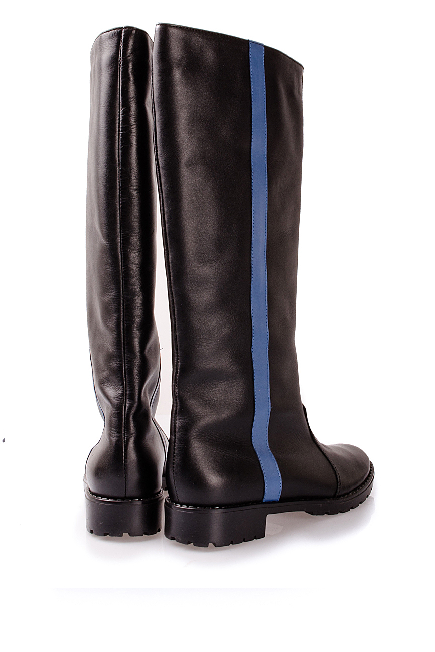 Two-tone leather boots PassepartouS image 2