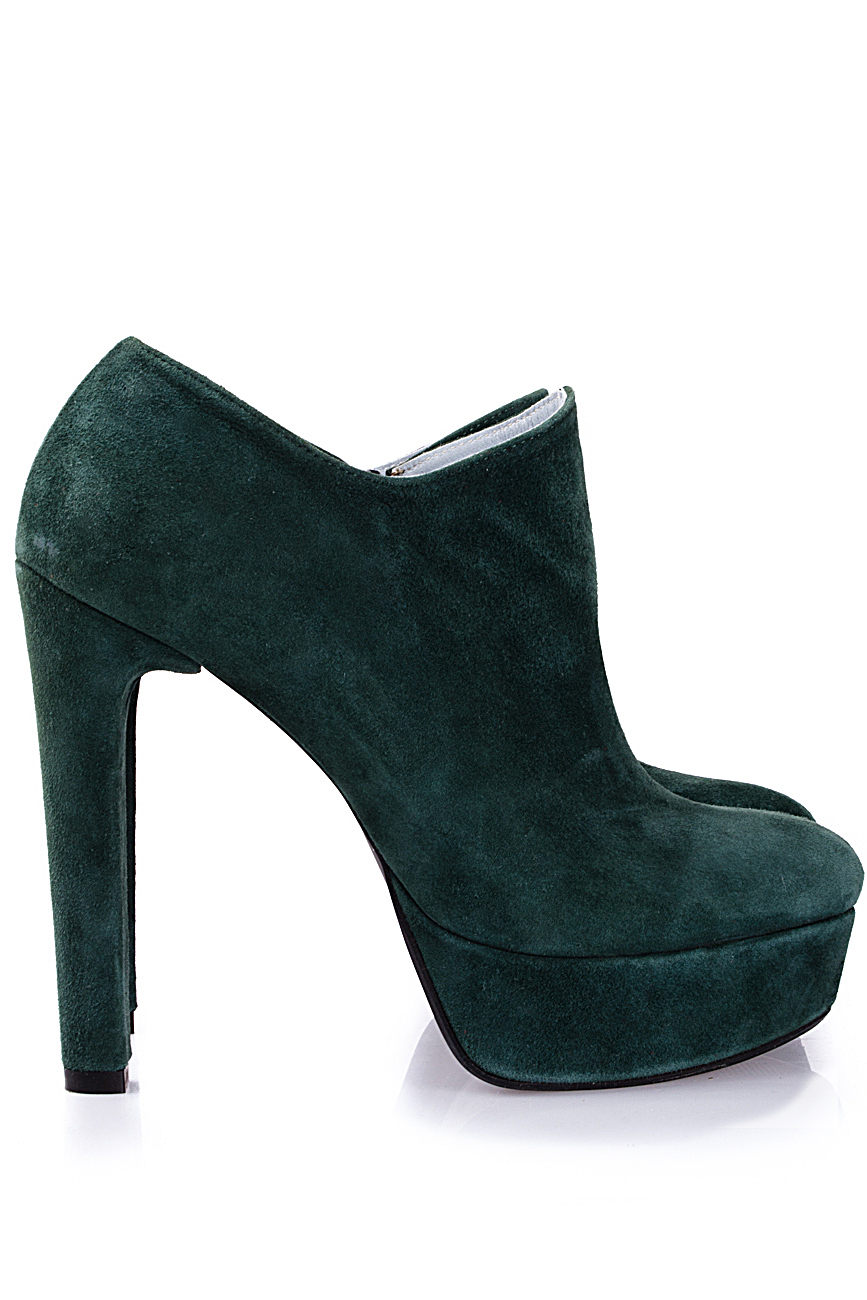 Green suede boots PassepartouS image 1
