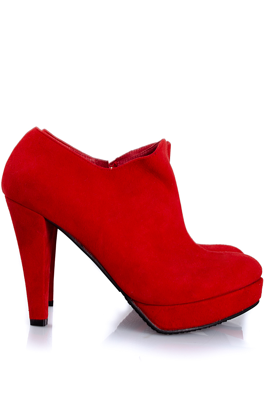 Red suede boots PassepartouS image 1