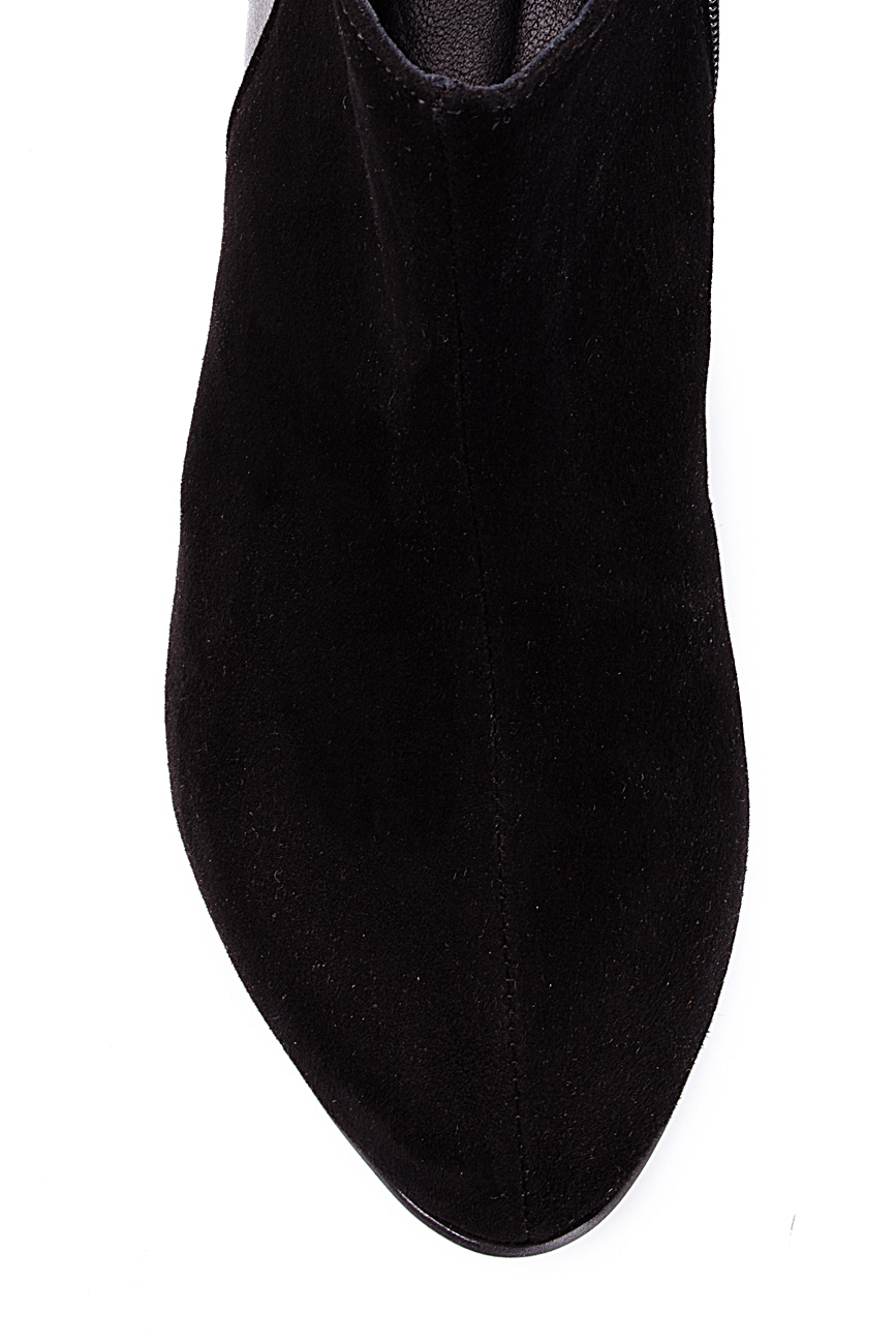 Bottines noires en cuir et daim PassepartouS image 3