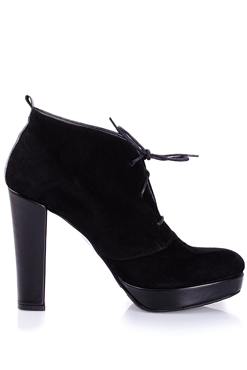 Lace-up suede ankle boots PassepartouS image 0
