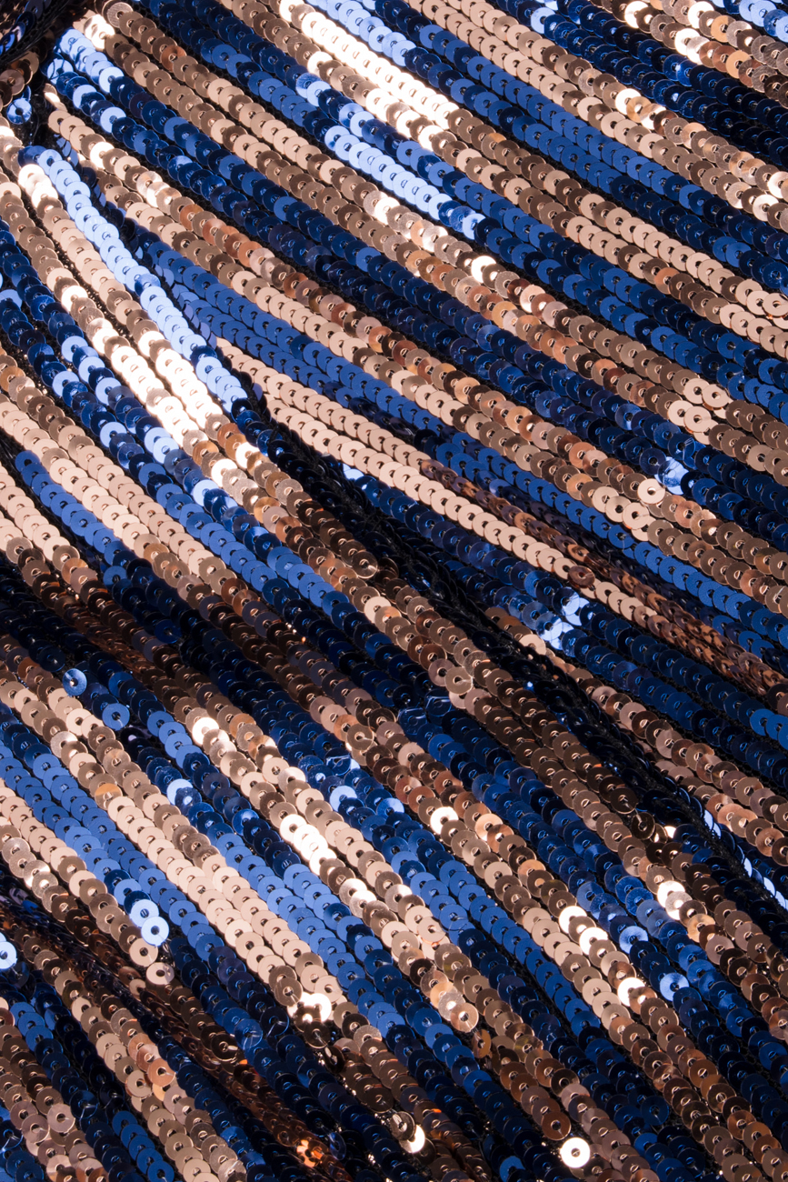 Jupe bicolore à sequins effet rayures Simona Semen image 3