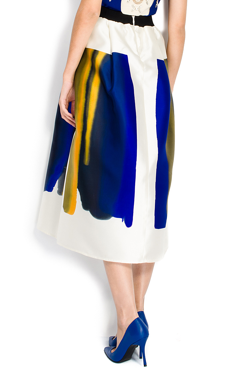 Paneled gabardine and silk skirt ATU Body Couture image 2