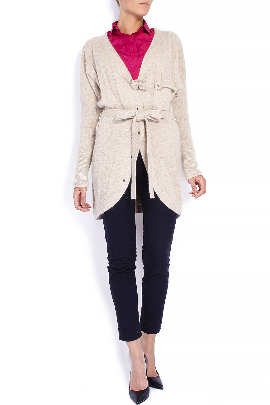 Wool and angora-blend cardigan Elena Perseil image 0