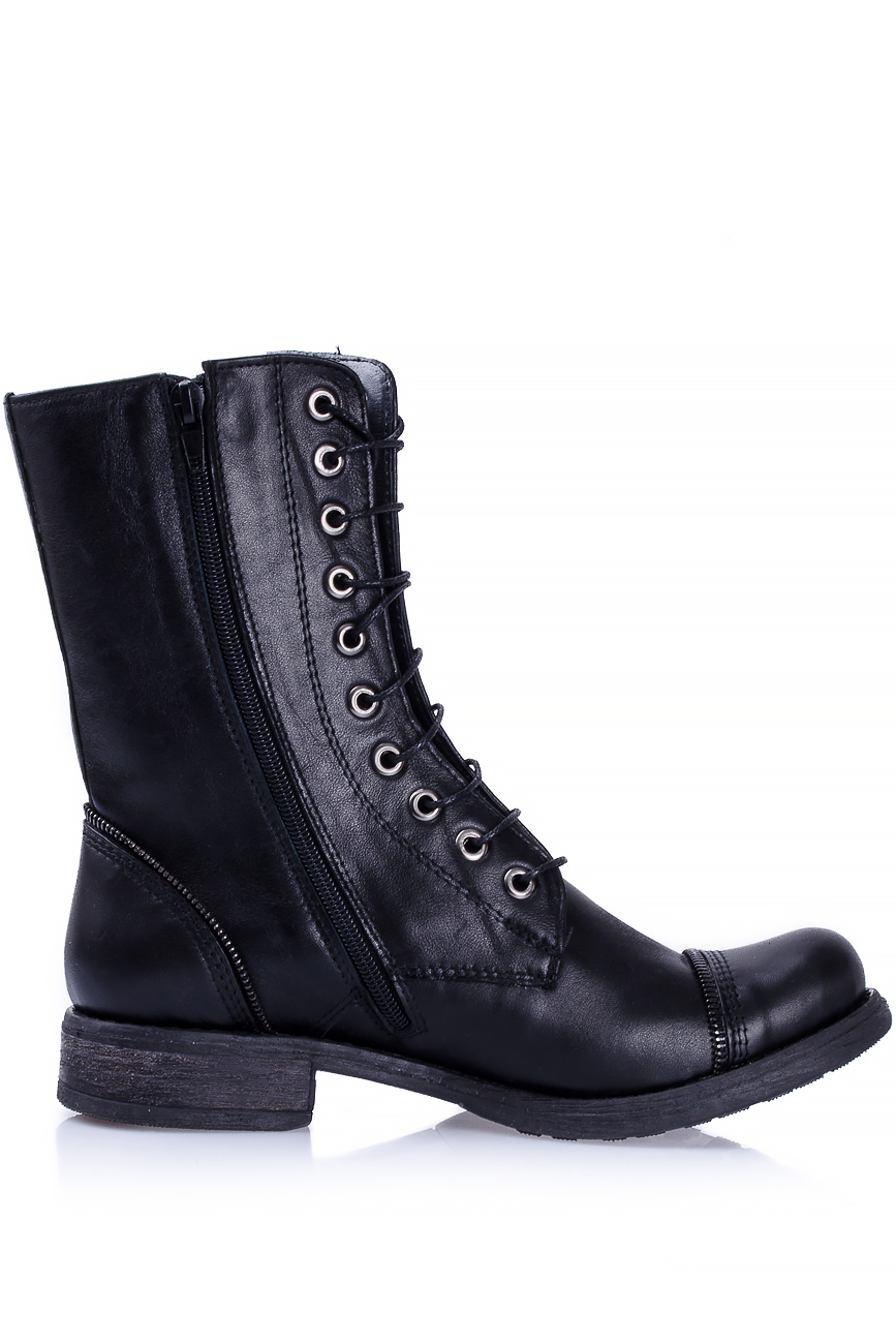Lace-up leather boots Ana Kaloni image 0