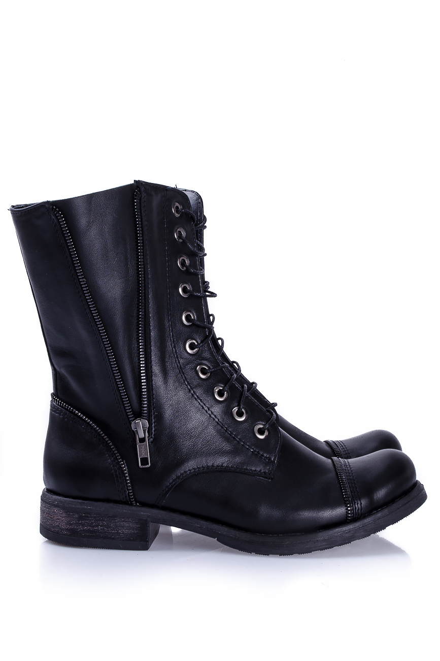 Lace-up leather boots Ana Kaloni image 1