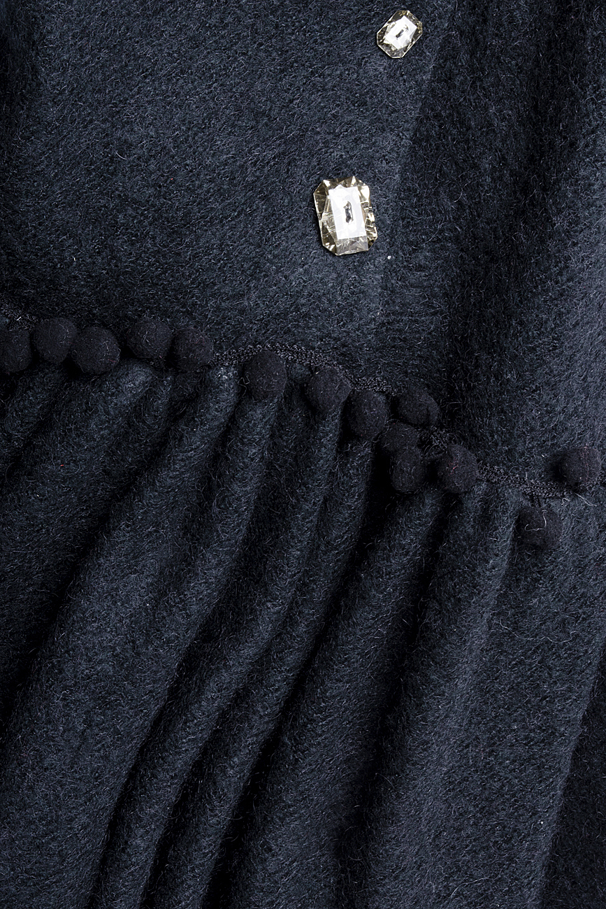 Wool and silk-blend tulle mini dress Elena Perseil image 4