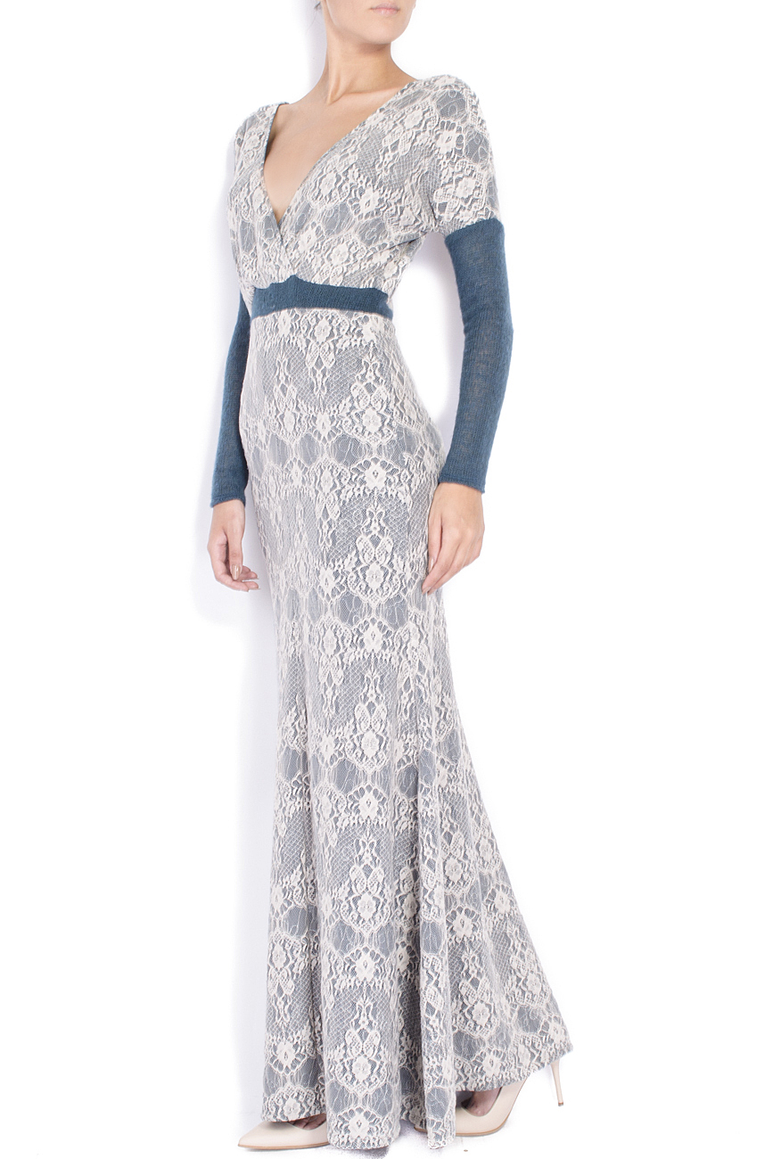 Slik and wool-blend maxi dress Elena Perseil image 1