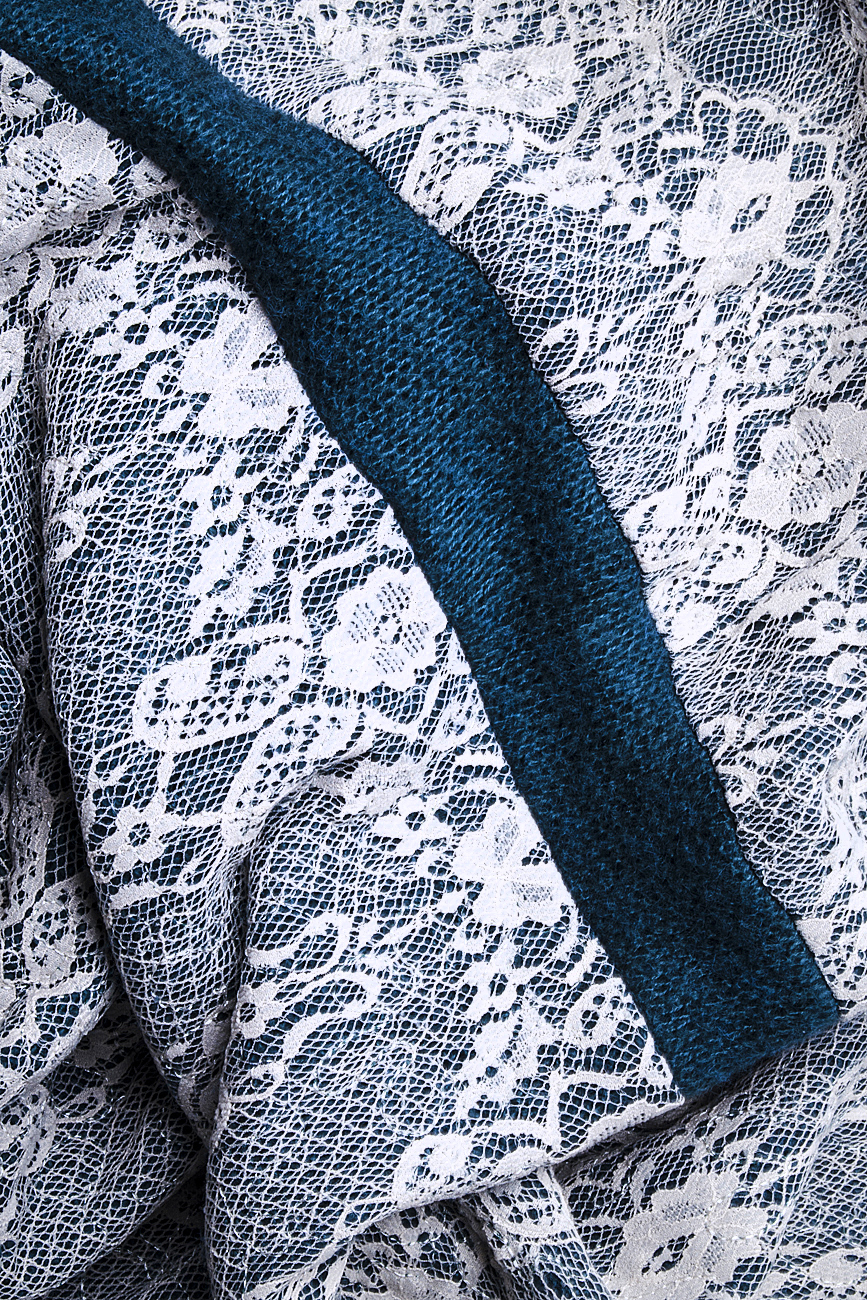 Robe en soie, laine et dentelle Elena Perseil image 4