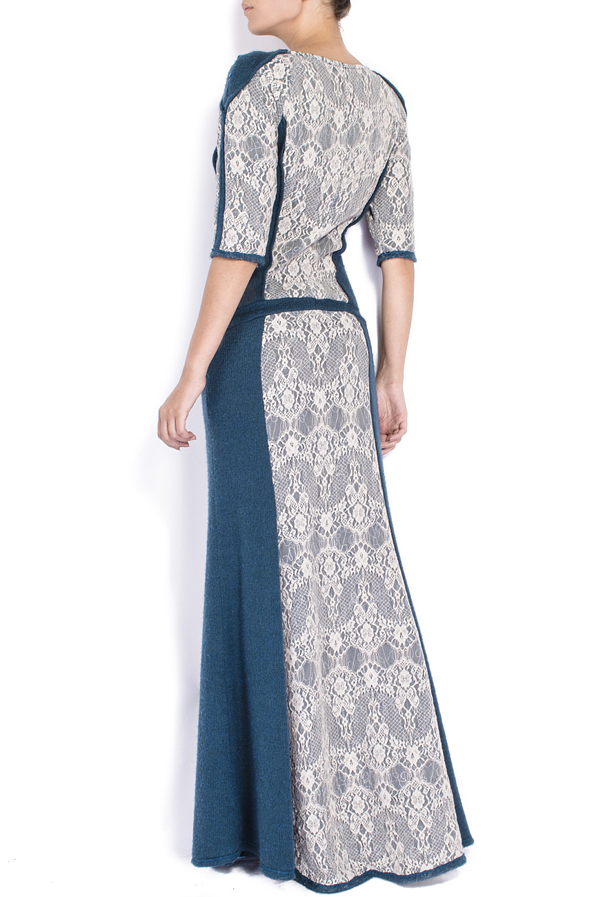 Slik and wool-blend maxi dress Elena Perseil image 2