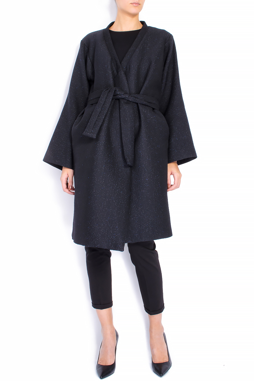 Palton din lana in stil chimono Smaranda Almasan imagine 0
