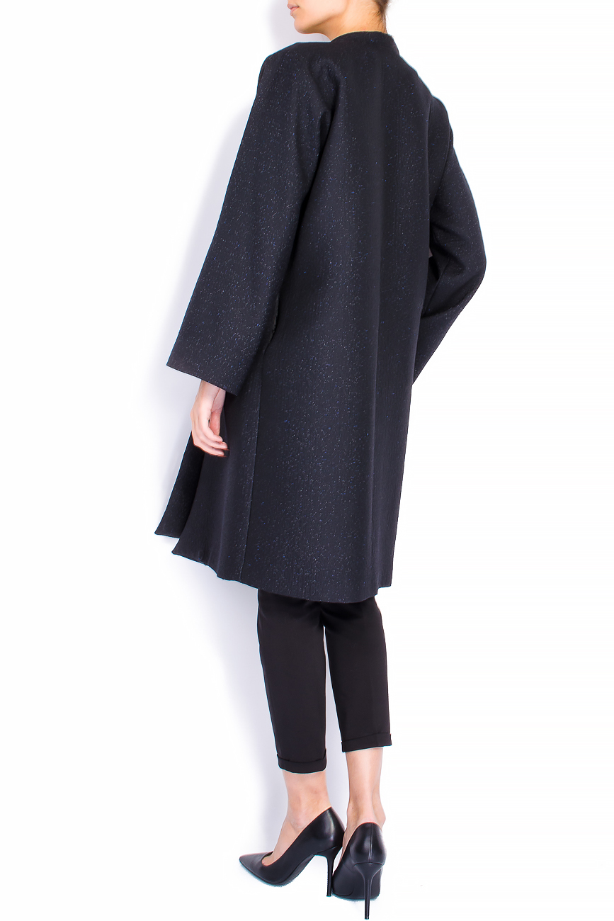 Palton din lana in stil chimono Smaranda Almasan imagine 2