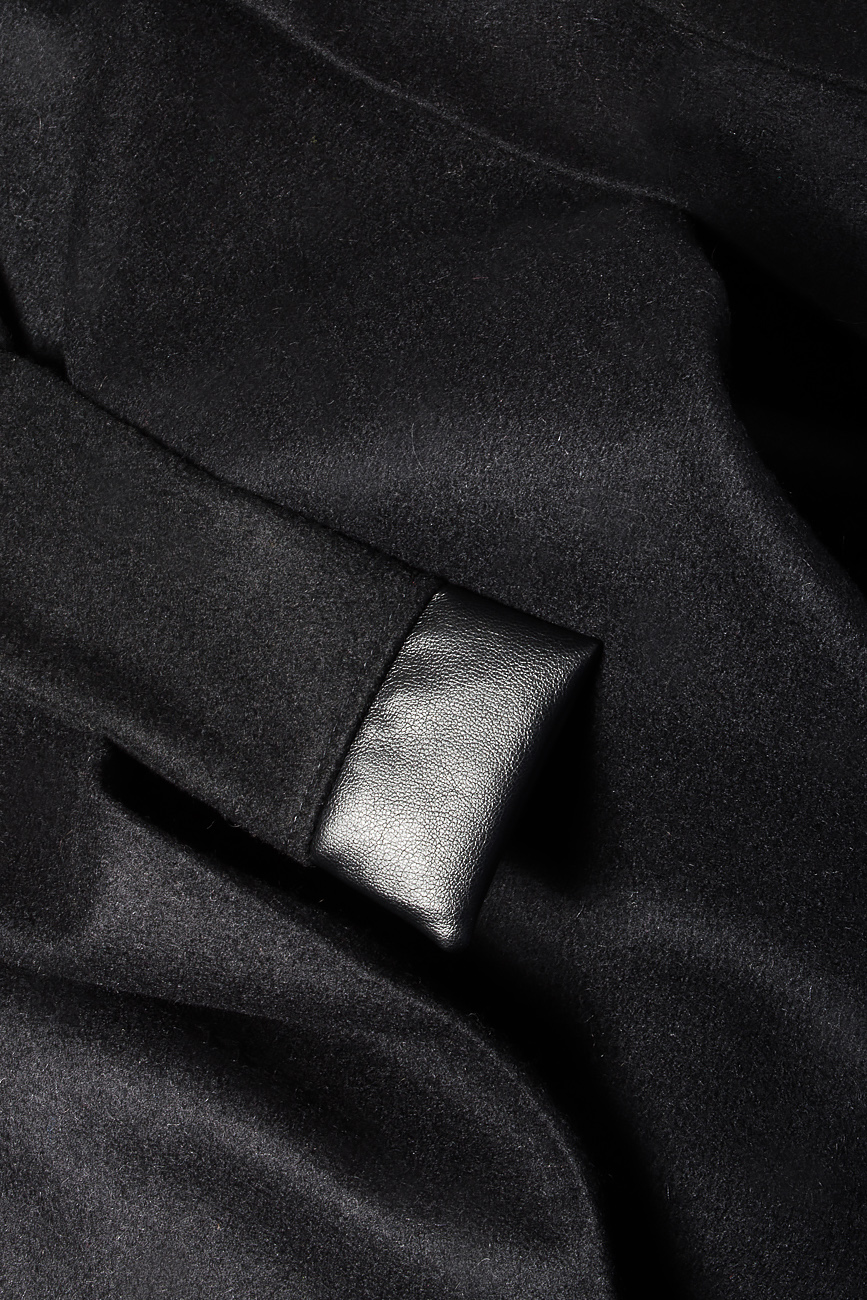 Jupe noire en laine Smaranda Almasan image 3
