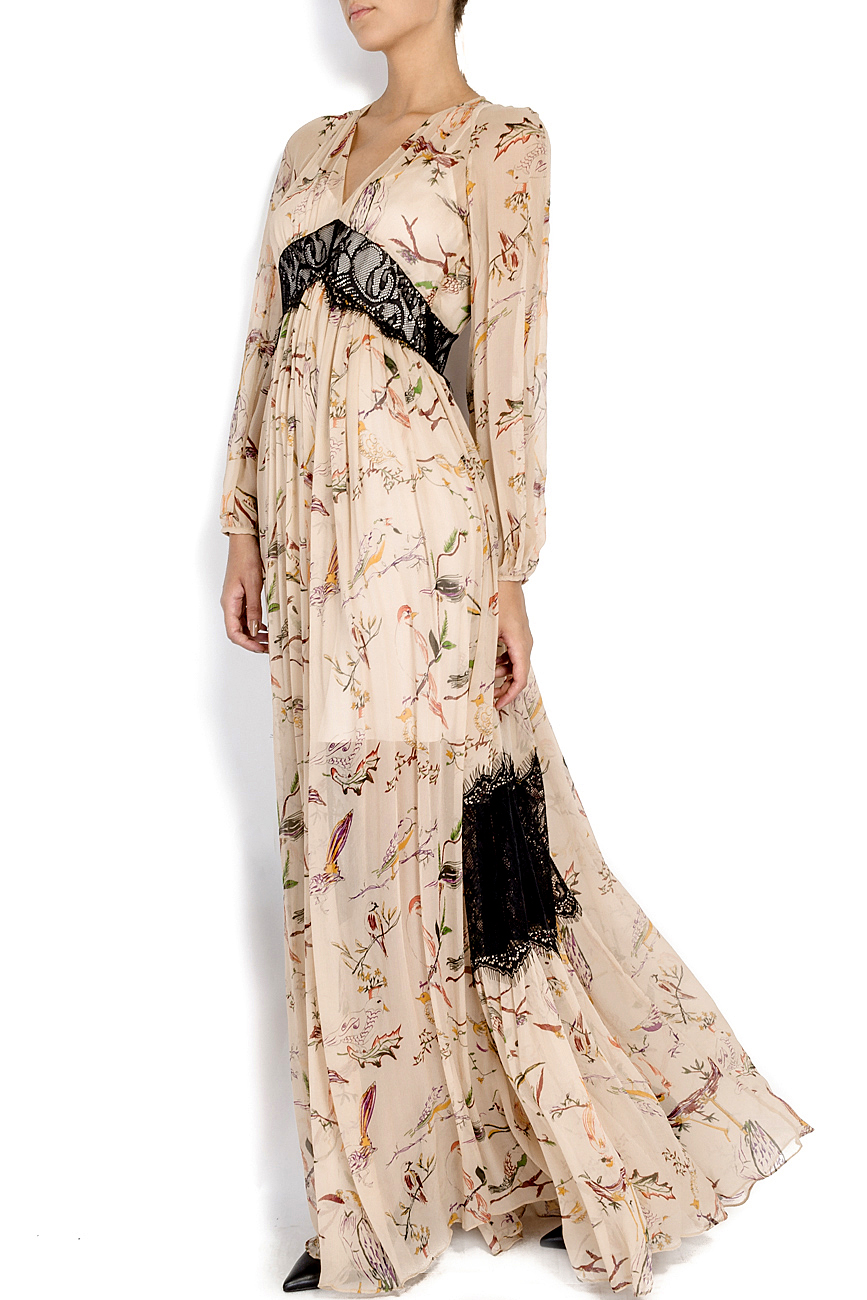 Printed silk-blend maxi dress Elena Perseil image 1