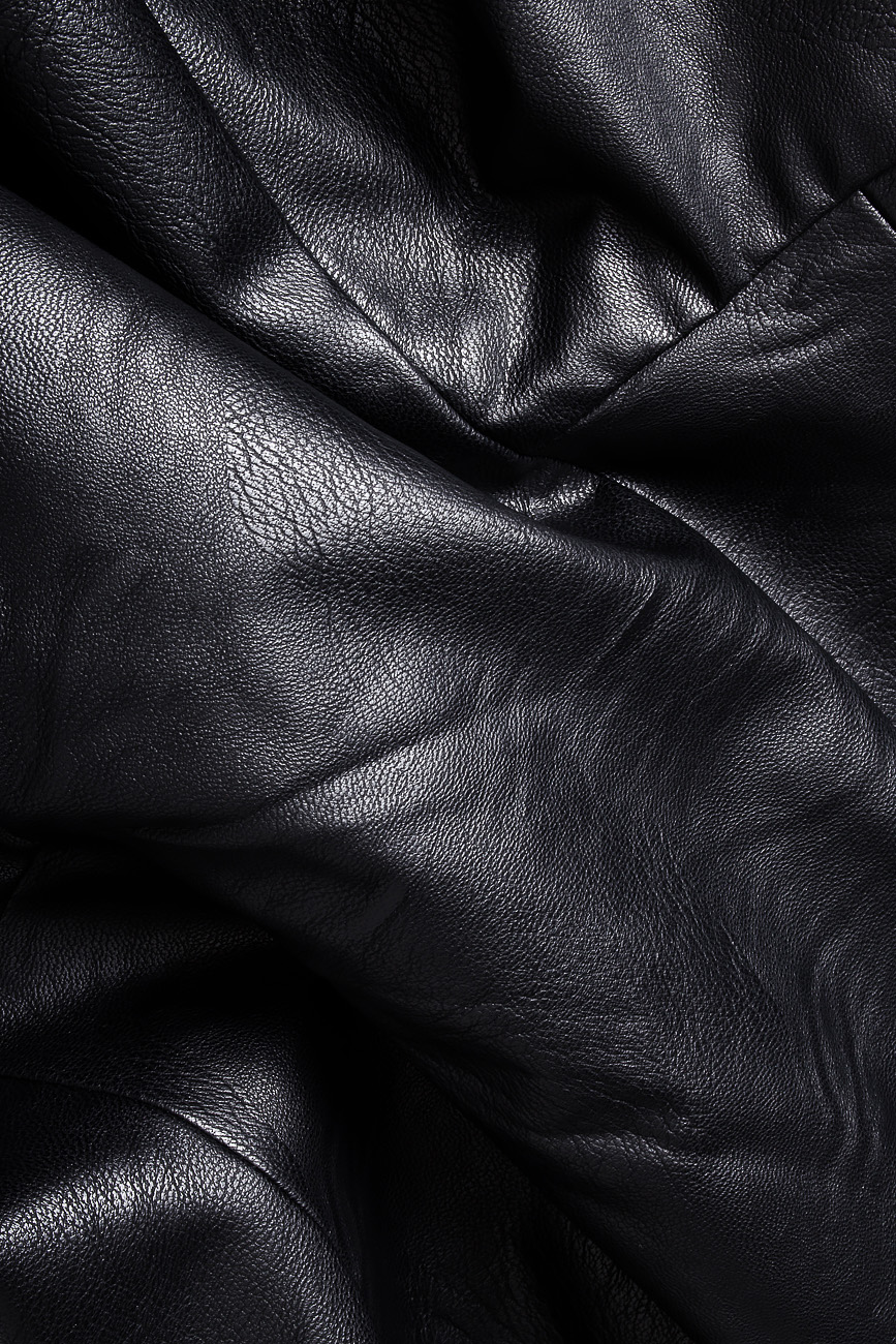 High-rise faux leather shorts Lena Criveanu image 3