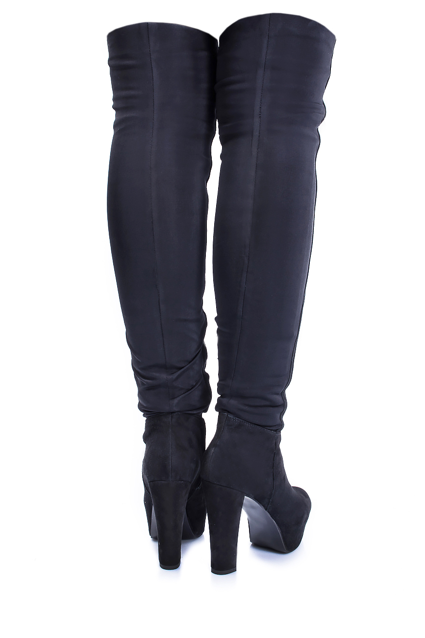 Stretch-suede over-the-knee boots Ana Kaloni image 2
