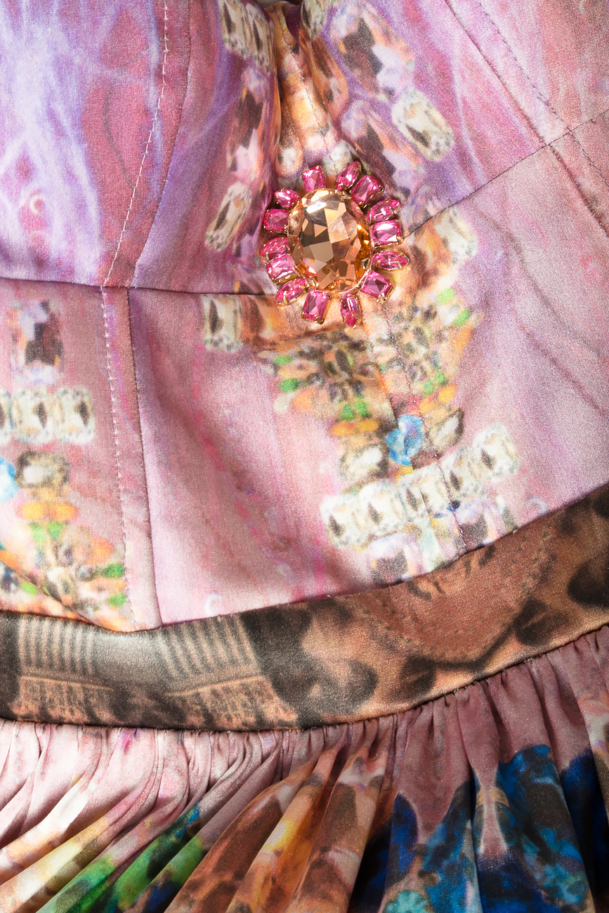 Robe en soie imprimée fantaisie Elena Perseil image 3