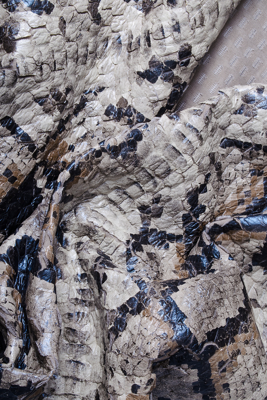 Faux-snake-effect leather vest Lena Criveanu image 3