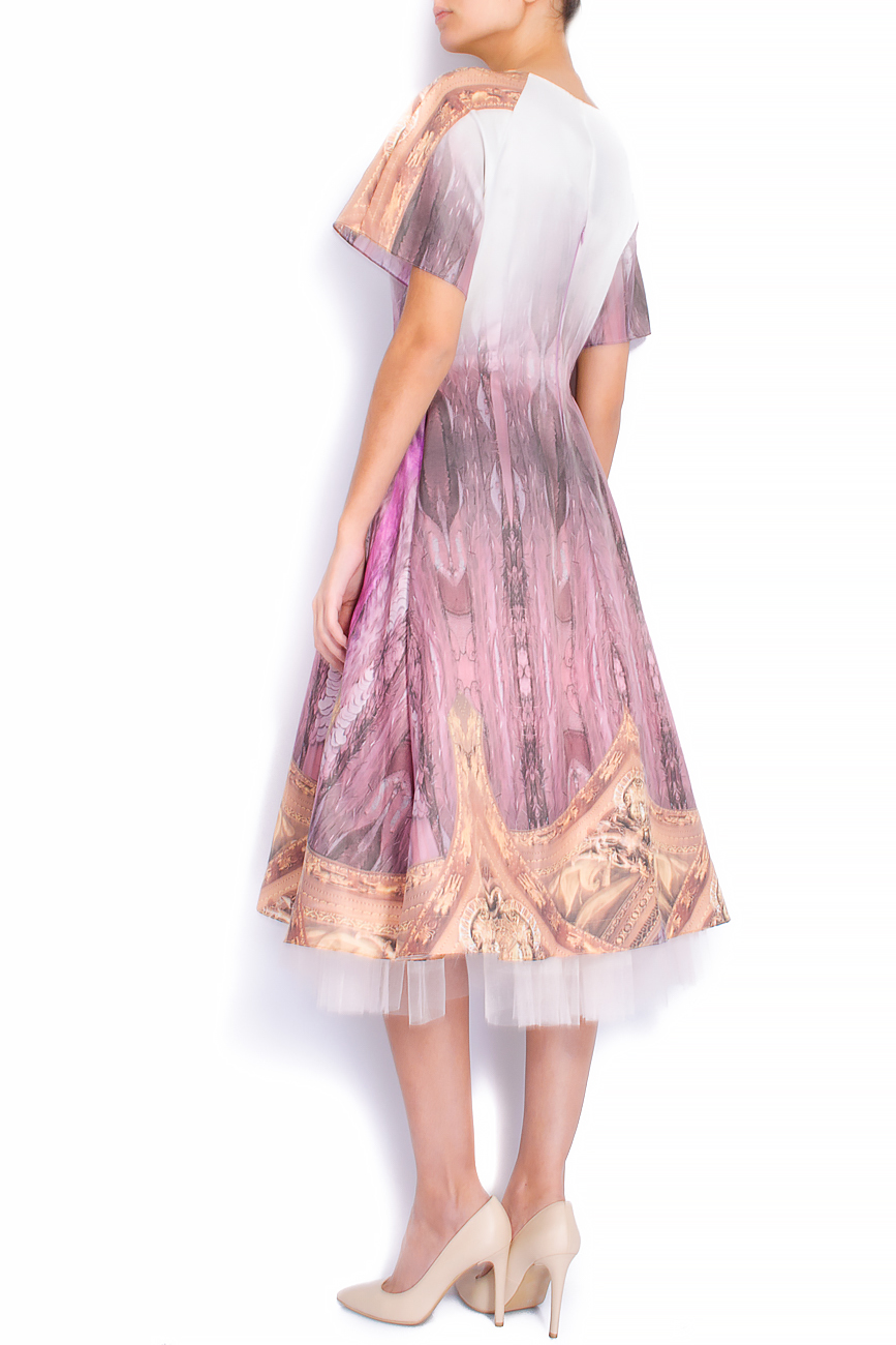 Printed tulle and lace midi dress Elena Perseil image 2