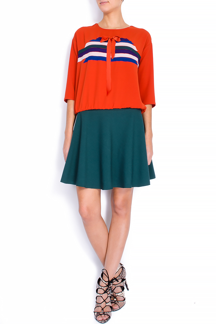 Color-block georgette blouse Lena Criveanu image 0