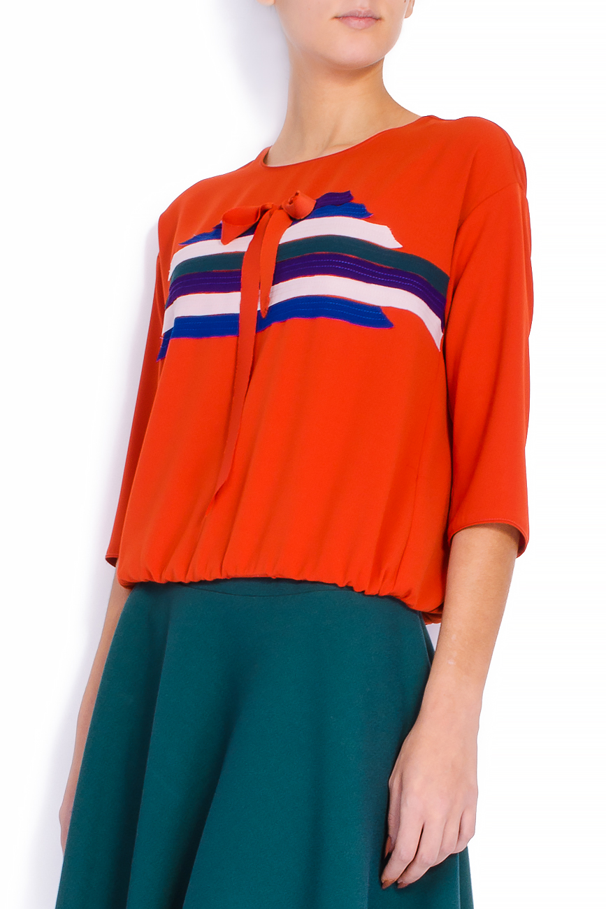 Color-block georgette blouse Lena Criveanu image 1