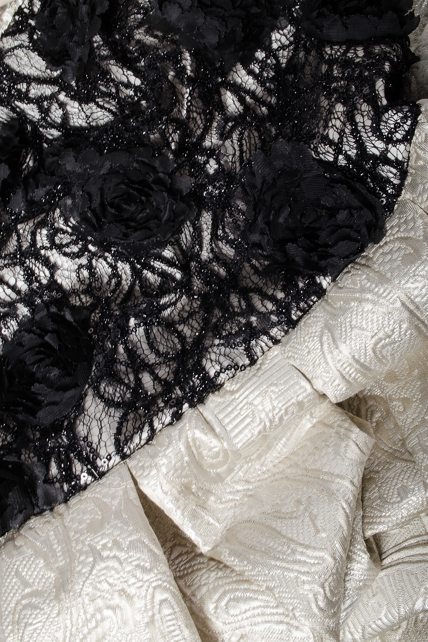 Cotton embroidered asymmetric dress Elena Perseil image 3