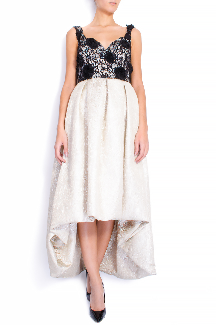 Cotton embroidered asymmetric dress Elena Perseil image 0
