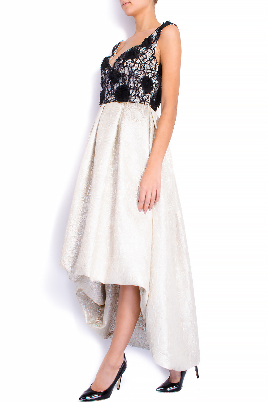 Cotton embroidered asymmetric dress Elena Perseil image 1