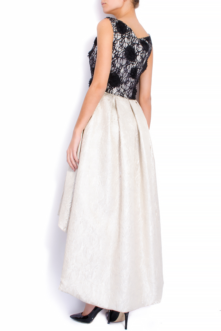 Cotton embroidered asymmetric dress Elena Perseil image 2