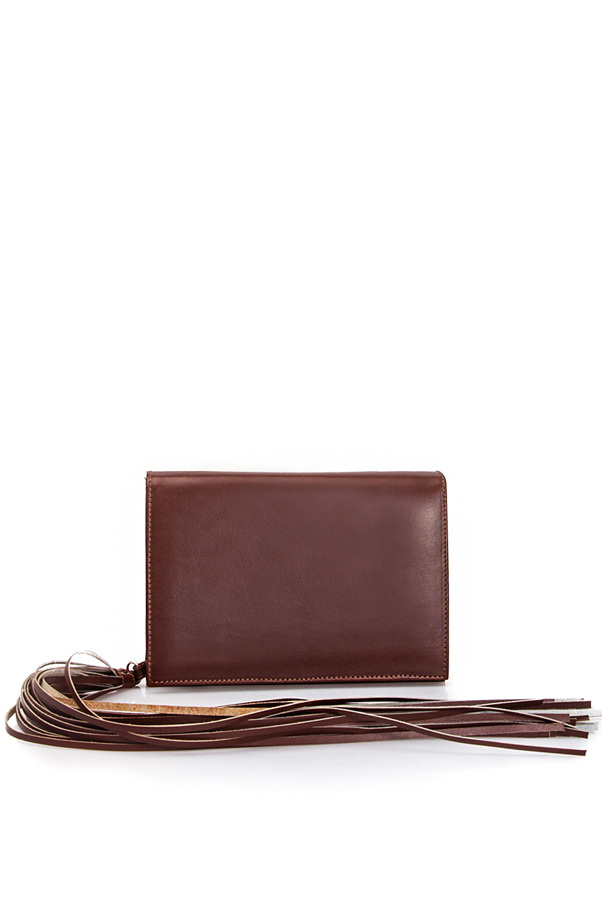 Brown leather clutch  Laura Olaru image 0
