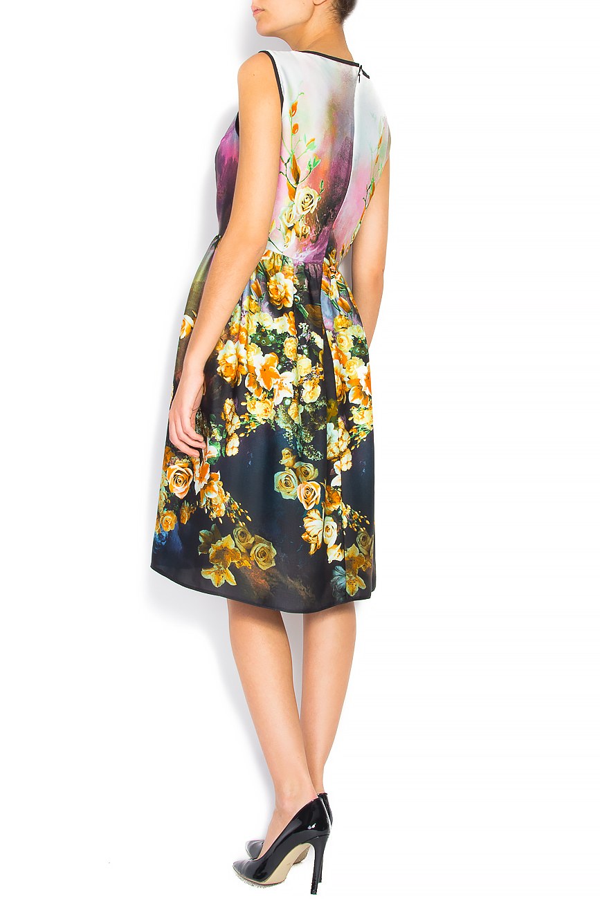 Floral-print silk mini dress Cristina Staicu image 2
