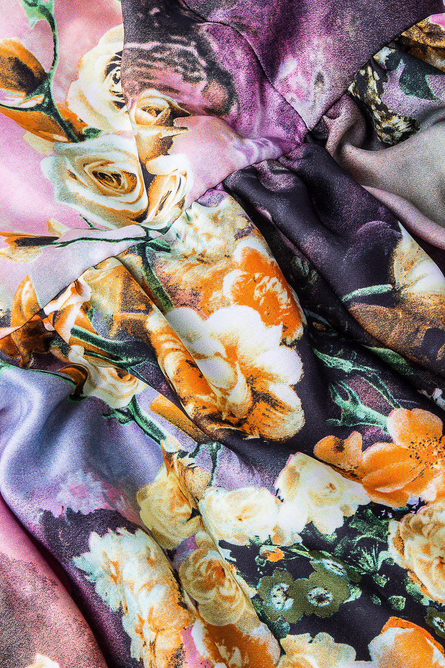 Robe en soie à imprimé fleuri Cristina Staicu image 3