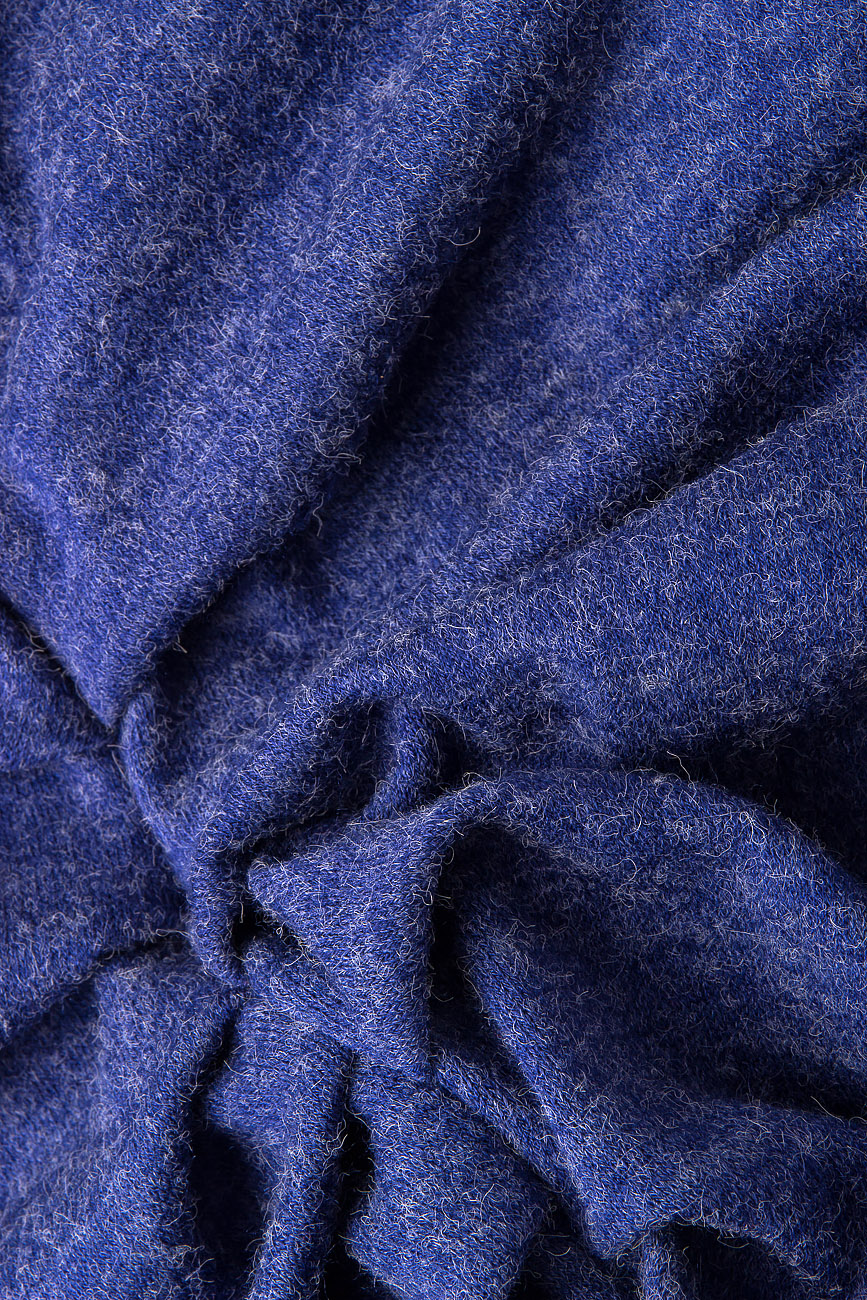 Rochie din lana cu pliuri asimetrice Izabela Mandoiu imagine 3