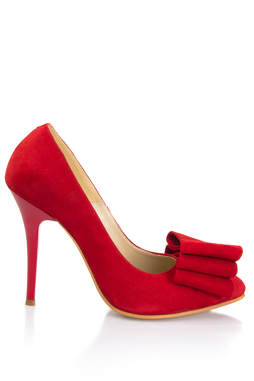 Bow-embellished suede pumps PassepartouS image 0
