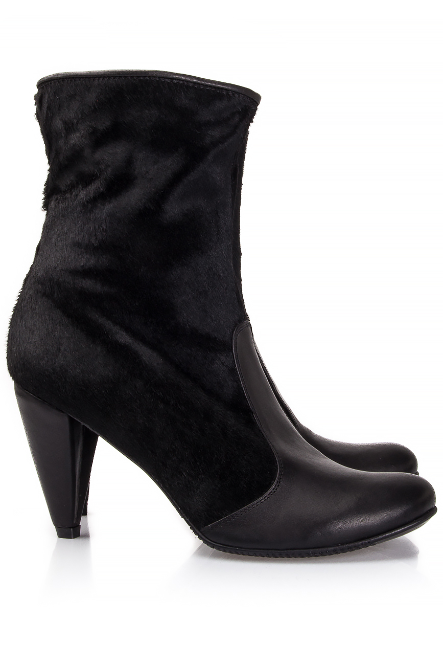 Lizzy suede and pony hair ankle boots PassepartouS image 1