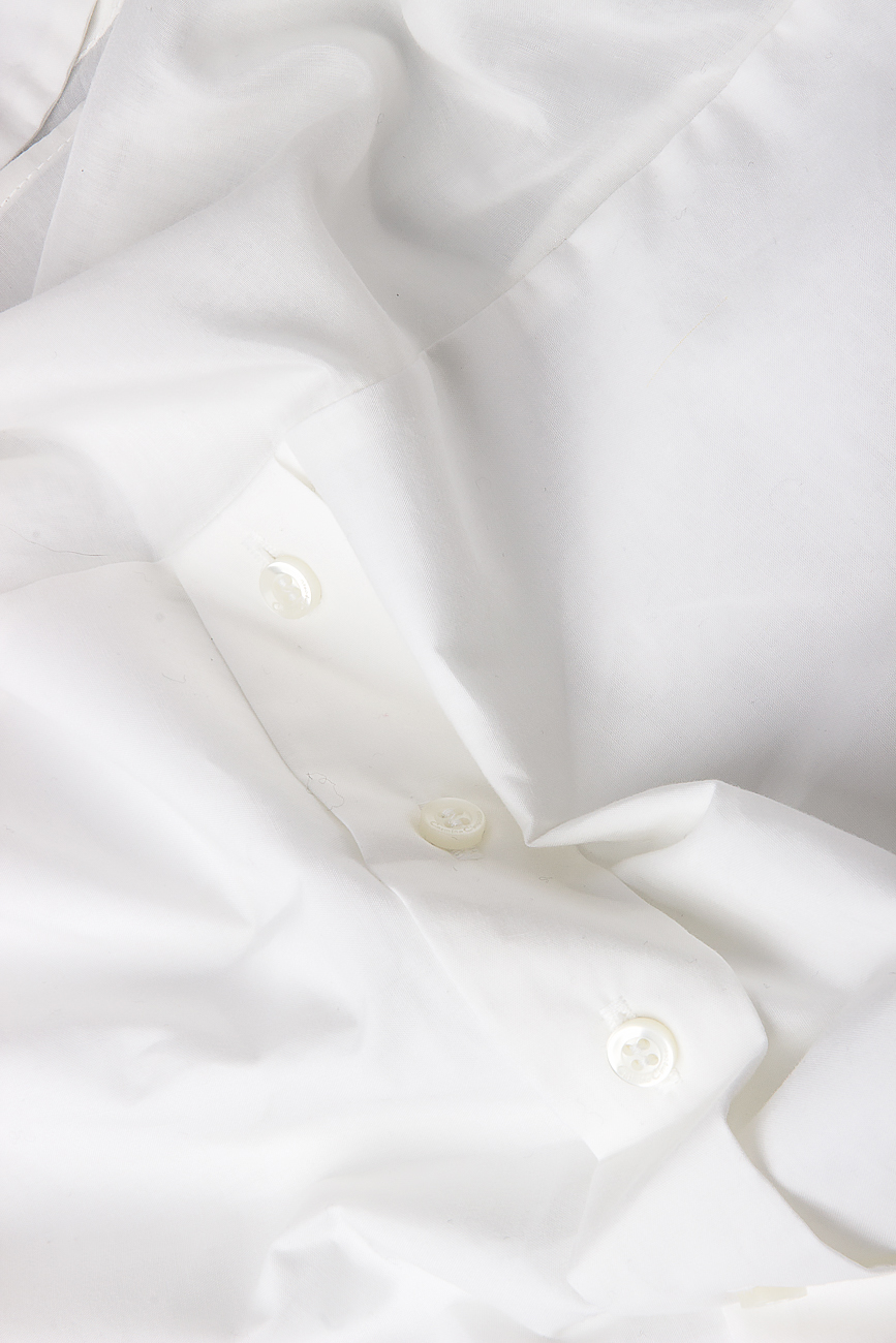 Stretch-cotton top with detachable collar Carmina Cimpoeru image 3