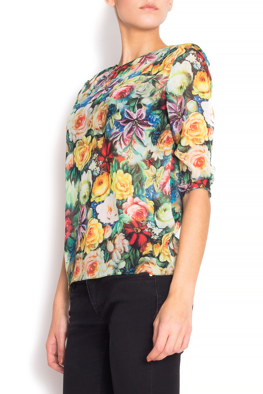 Floral-print silk shirt Arina Varga image 1